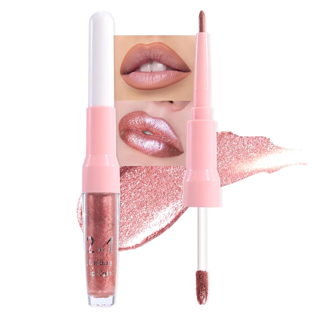 evpct labial líquido rosado metalico: color intenso con acabado brillante y duradero