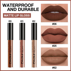 evpct labiales líquidos tres piezas en tubos para probar colores