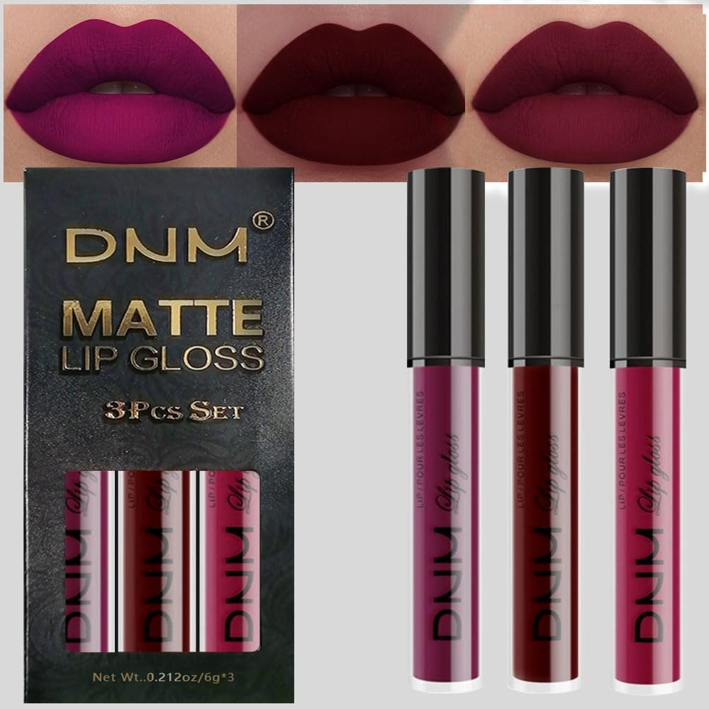evpct conjunto labiales tres tonos mate: paleta versátil para cualquier ocasión