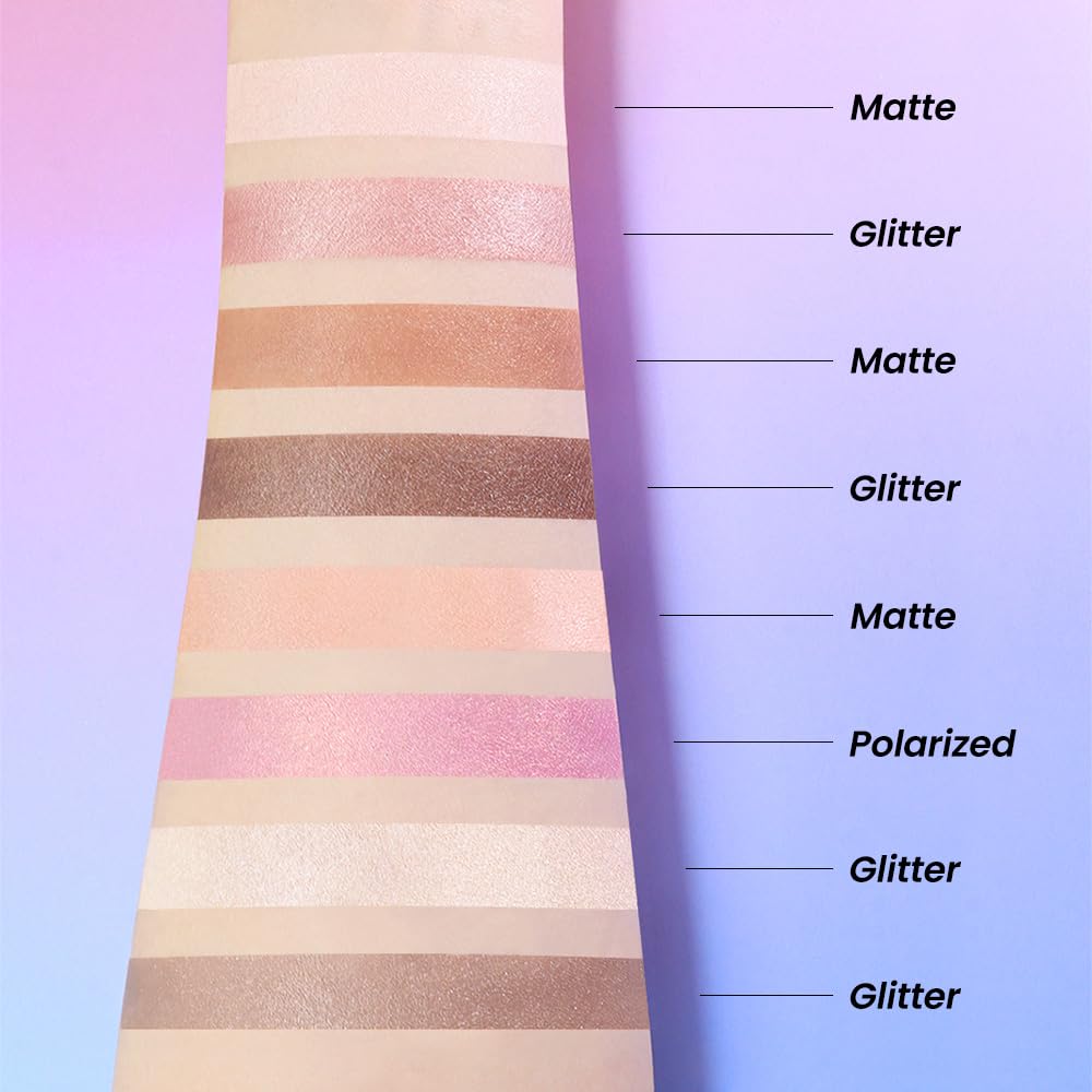 evpct long-wear pigments stay vibrant from morning through night on lids