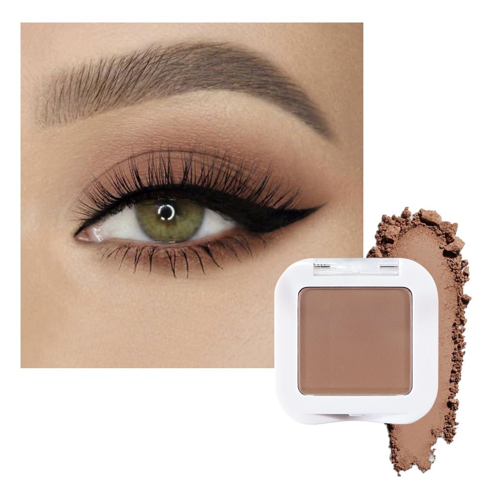 evpct matte brown eyeshadow palette compact demonstrates travel-friendly design for on-the-go looks.