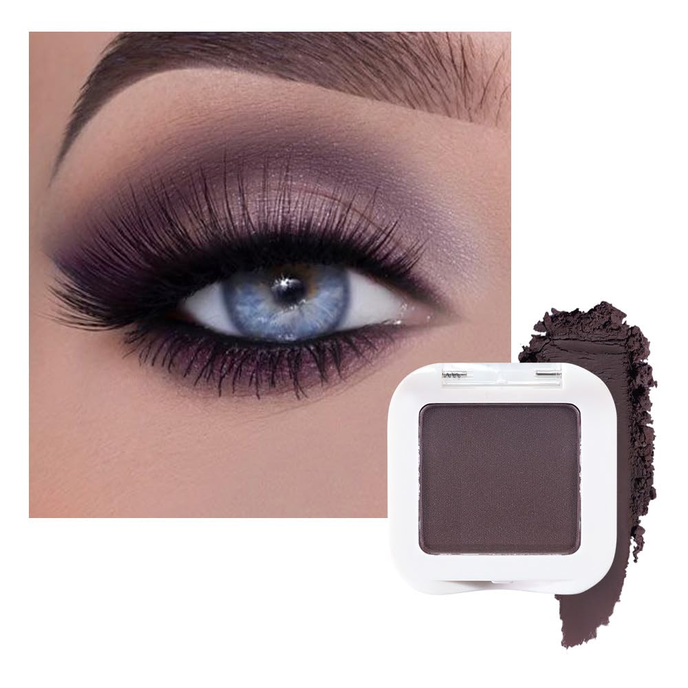 evpct Matte Eggplant Purple Eyeshadow Palette compact with rich color payoff for bold looks