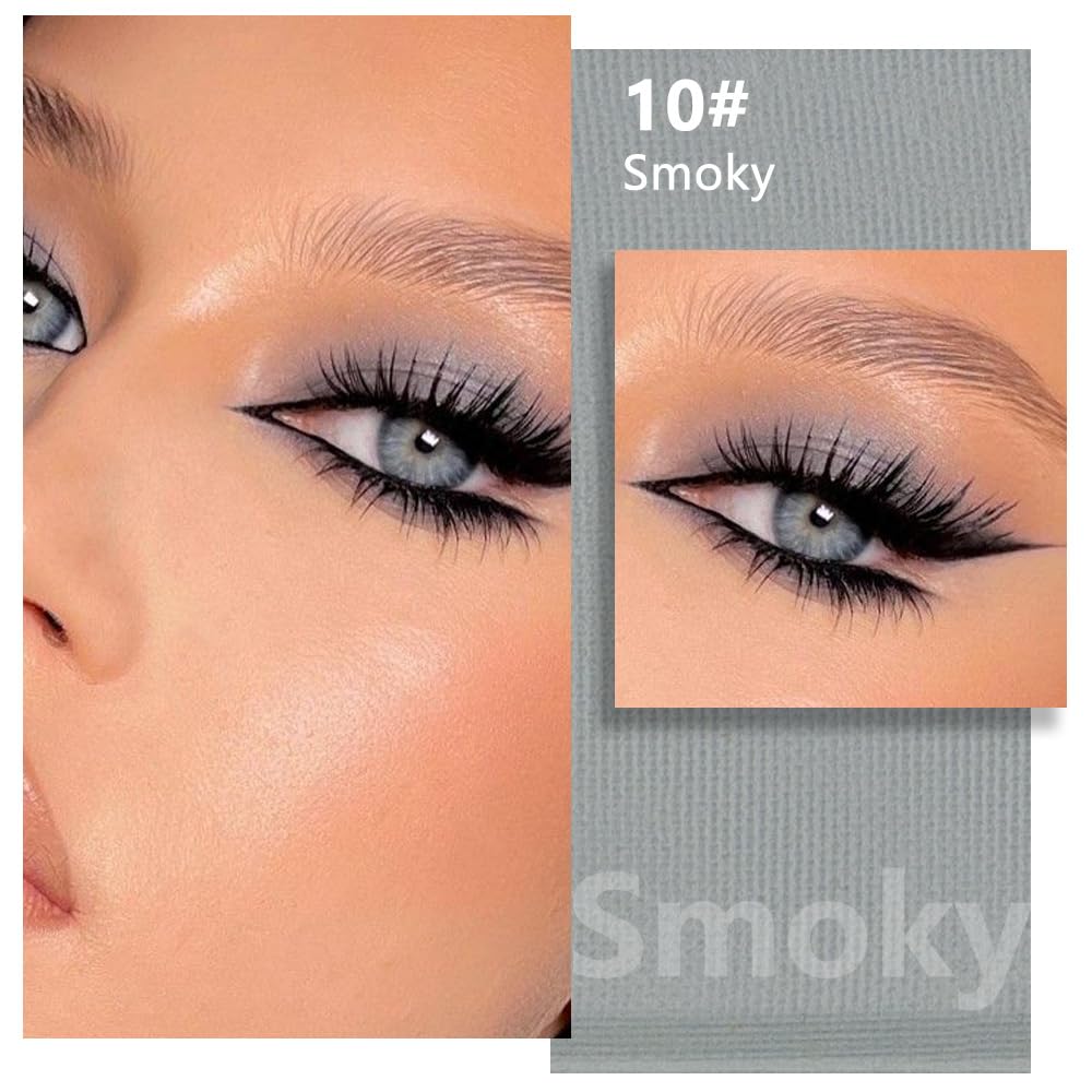 evpct Matte Grey Eyeshadow Singles palette layout shows compact travel-friendly design