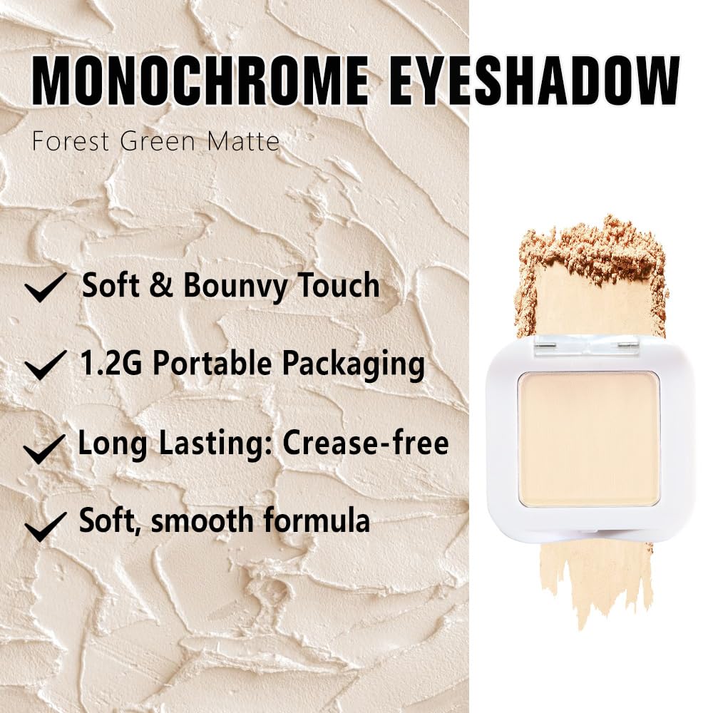 evpct Matte Nude Beige mini shadow pan 1, deep neutral shade for defining lids with ease
