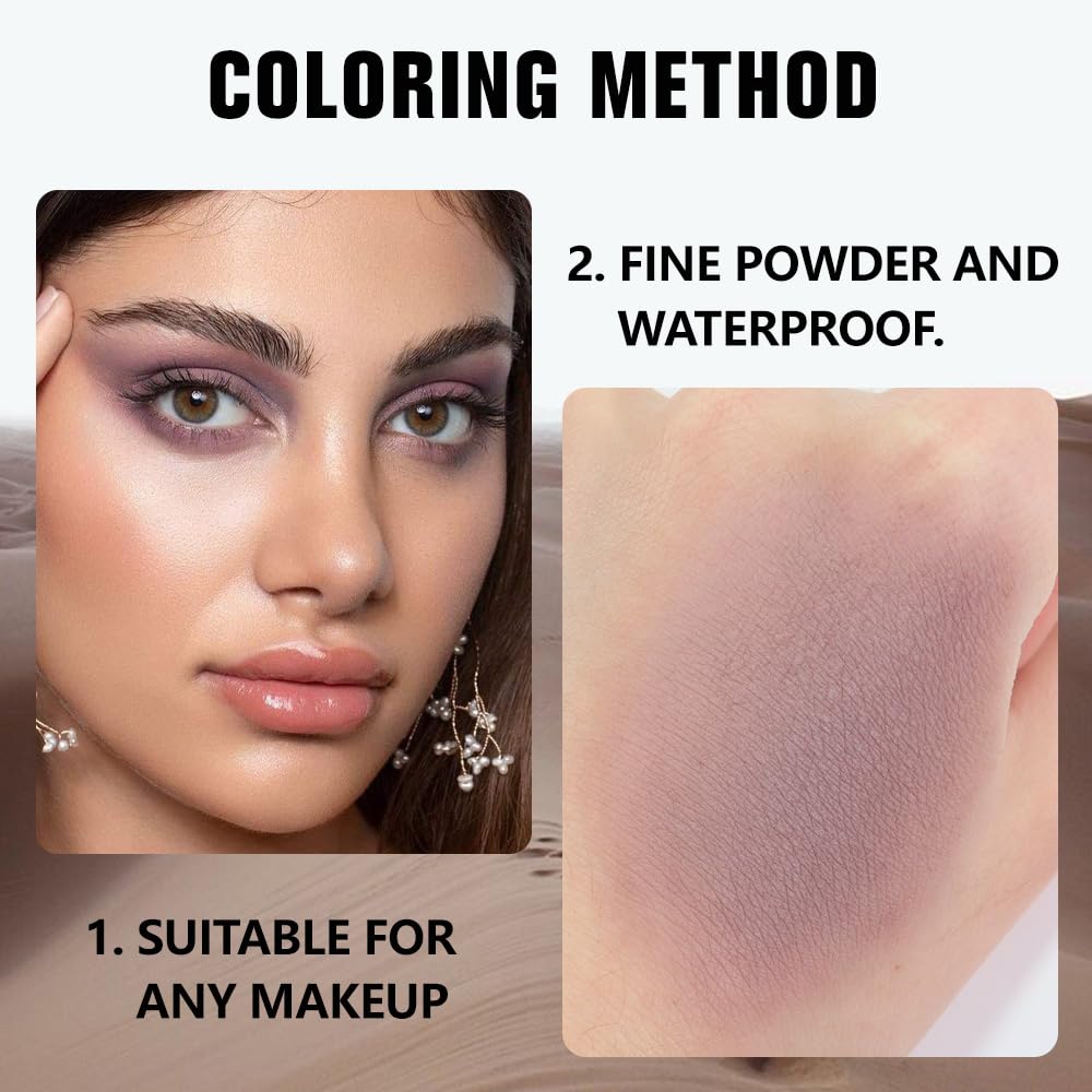 evpct Mauve Taupe Plum blend texture, creamy matte finish on eyelids
