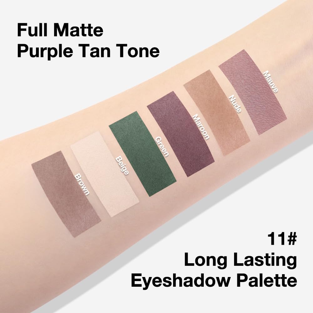 evpct mini travel palette with built in mirror for on the go touch ups