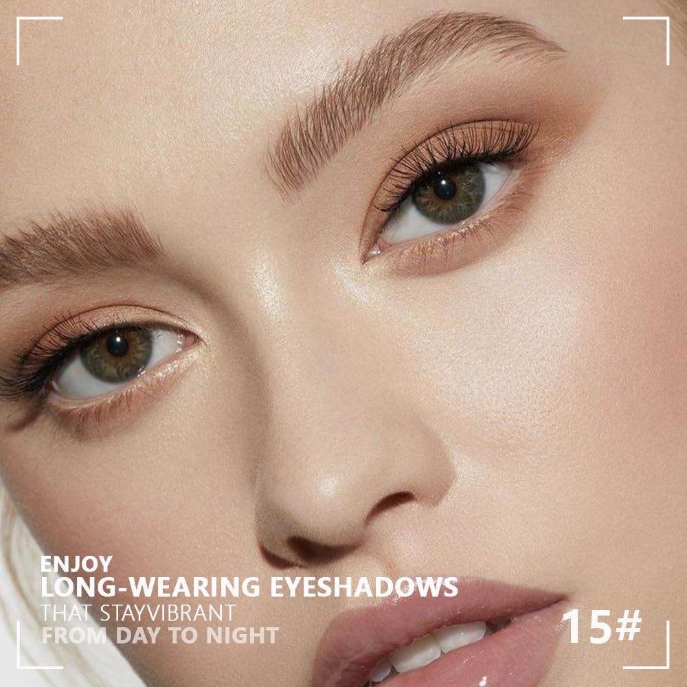 evpct Nude Brown Matte Quad swatches highlight rich pigments ideal for smoky or natural looks.