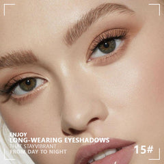 evpct Nude Brown Matte Quad swatches highlight rich pigments ideal for smoky or natural looks.