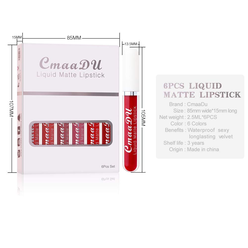 evpct paleta de colores de labiales para diario y noche