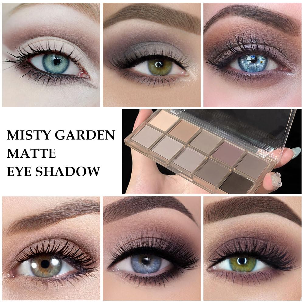 evpct paleta de sombras mate, tonos nude para combinar con cualquier tono de piel