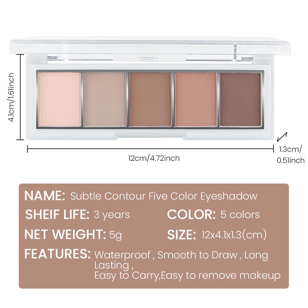 evpct paleta sombras uso diario acabado mate sin brillos