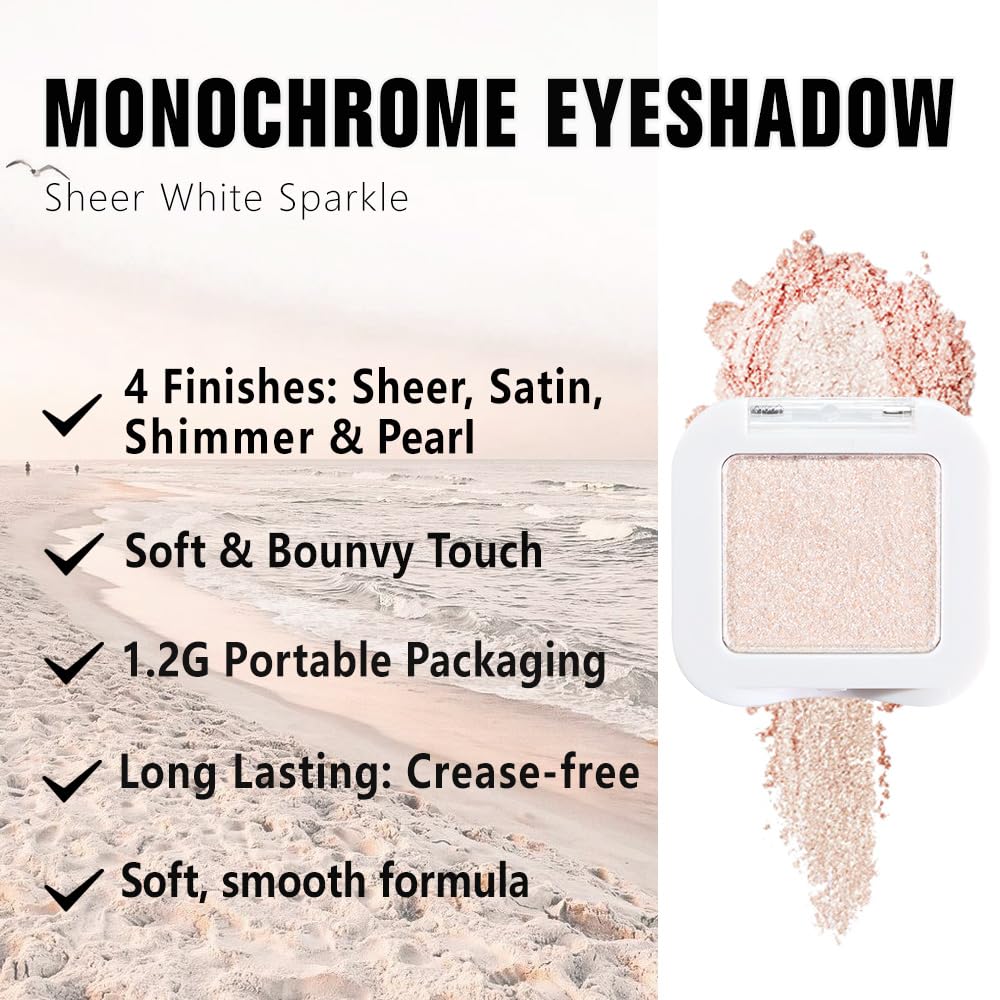 evpct Pear White Shimmer compact is lightweight and ideal for daily touch-ups