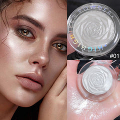evpct Pearl White Silver Highlighter inner corner for brightened eyes.