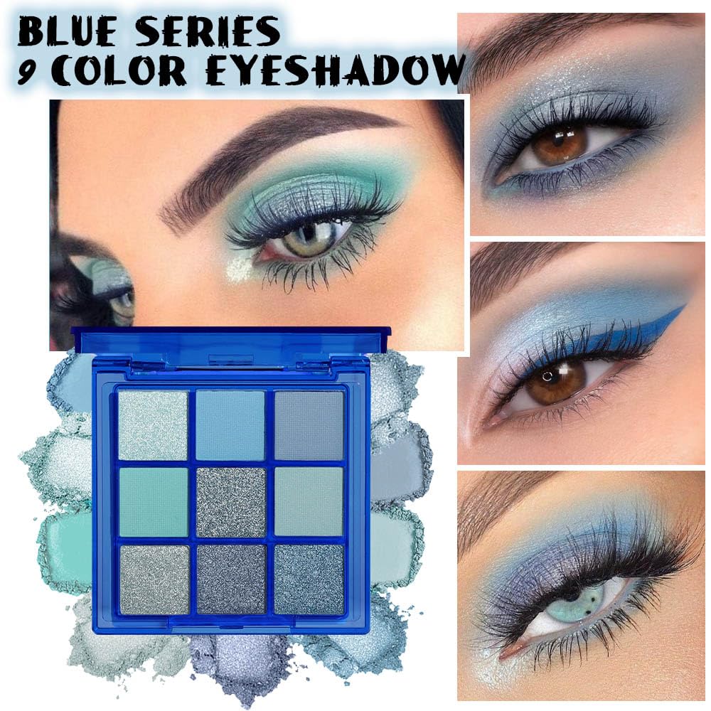 evpct royal cobalt eyeshadow palette with metallic finish for dramatic evening makeup