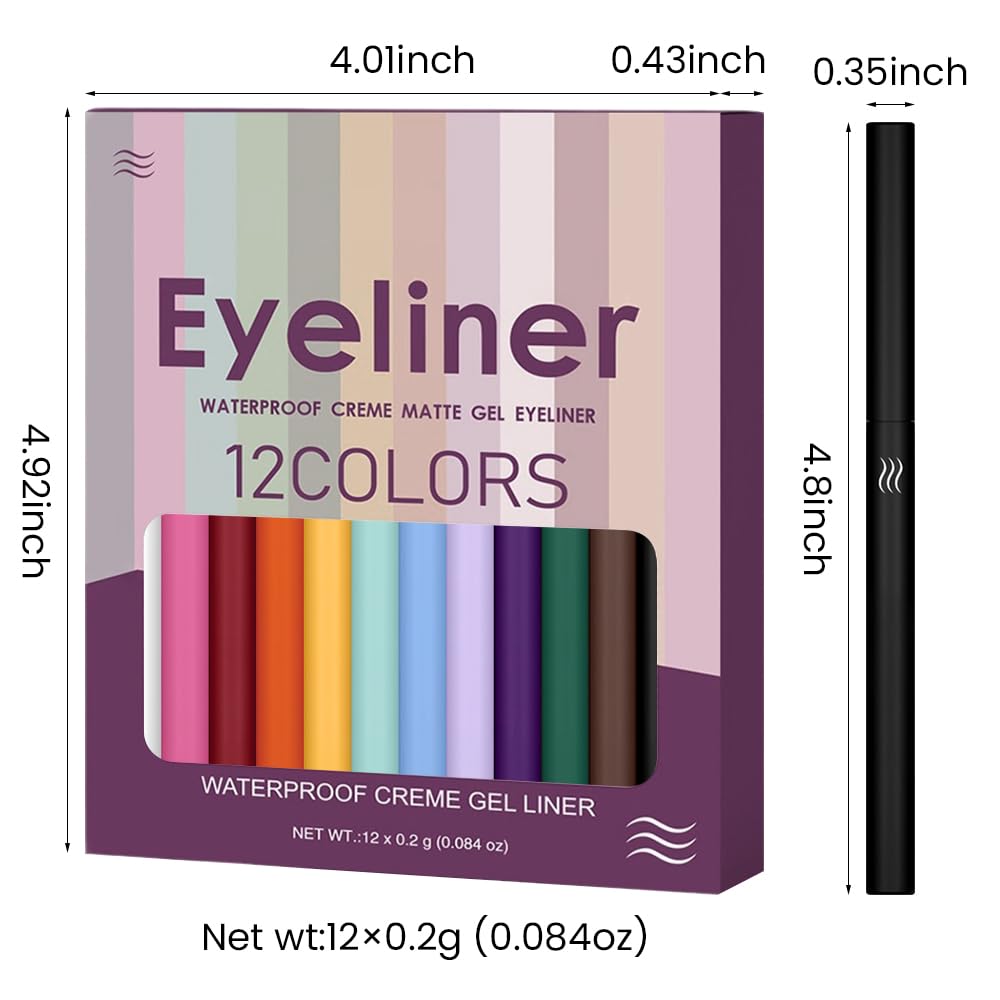 evpct delineador mate amarillo para acentos brillantes en ojos claros