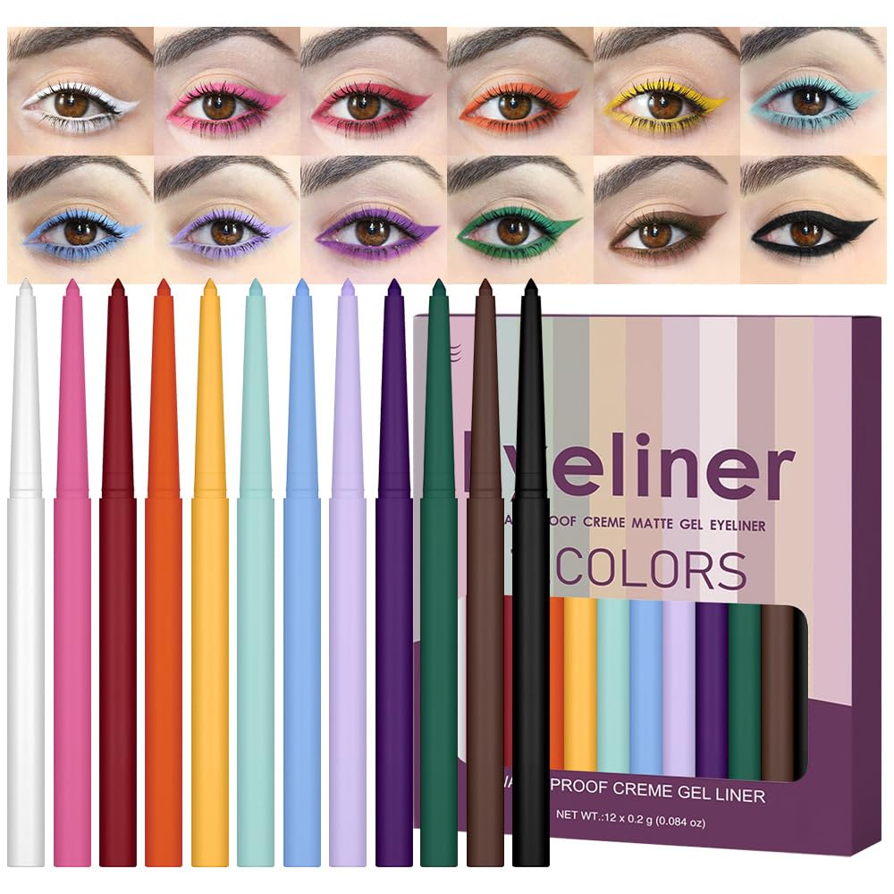 evpct lápiz delineador mate verde para un look diario con durabilidad
