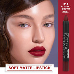 evpct Silky Velvet Lip Crayon close-up highlighting smooth application.