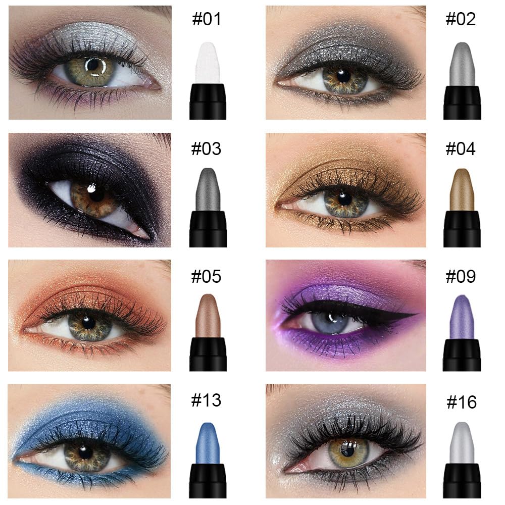 evpct sombra glitter gris deslumbrante ideal para delinear y crear mirada ahumada