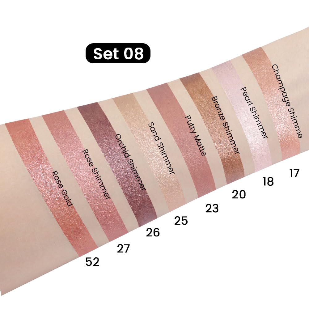 evpct sombras crema ojo mate brillo: acabado duradero y definición nítida.