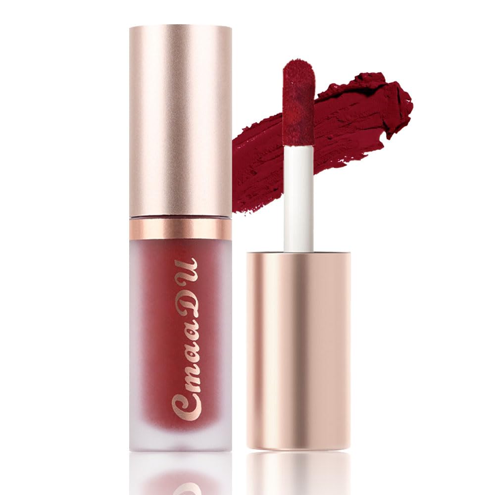 evpct twelve-color matte lipstick swatches display versatile shades for daily and events