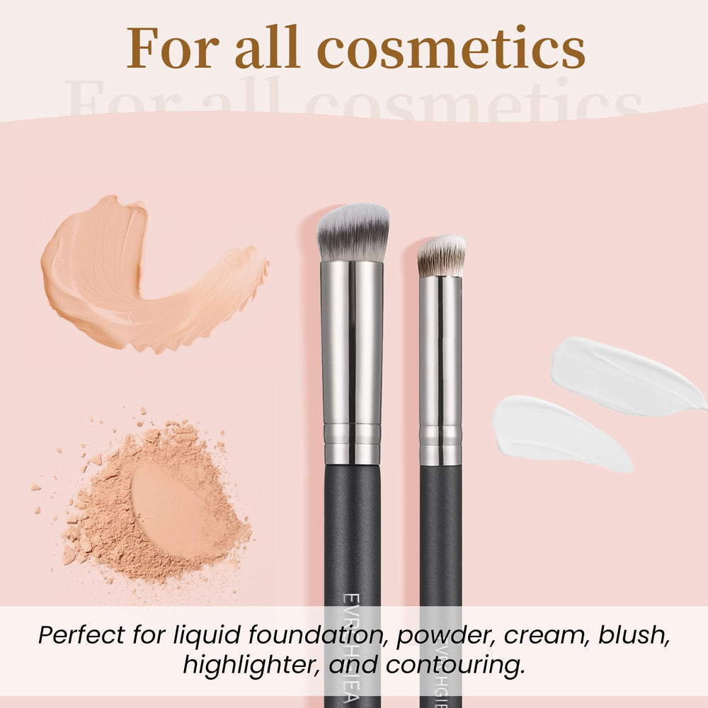 EVRCHGIEA travel-friendly concealer brush set for on-the-go touch-ups.