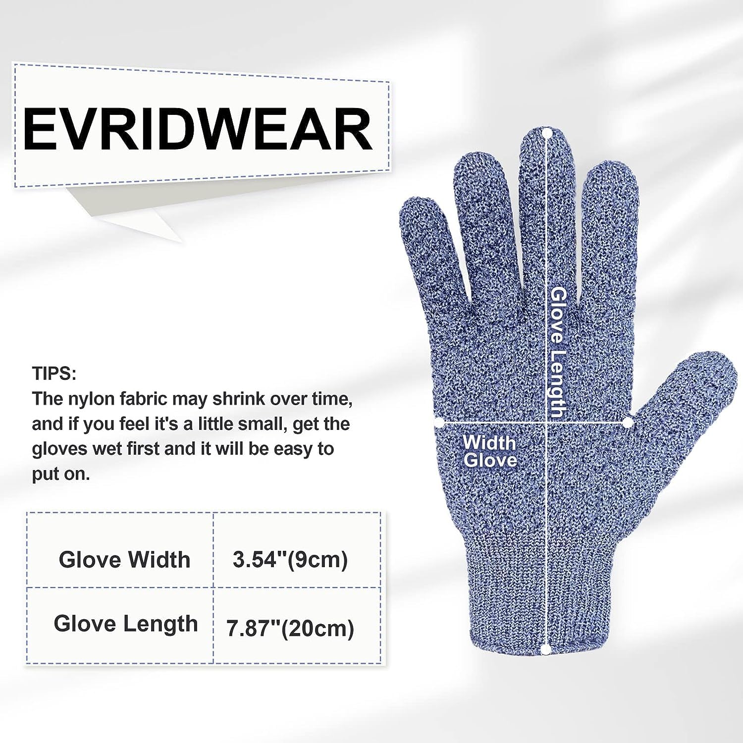 Evridwear glove resting in a bathroom scene for home spa use