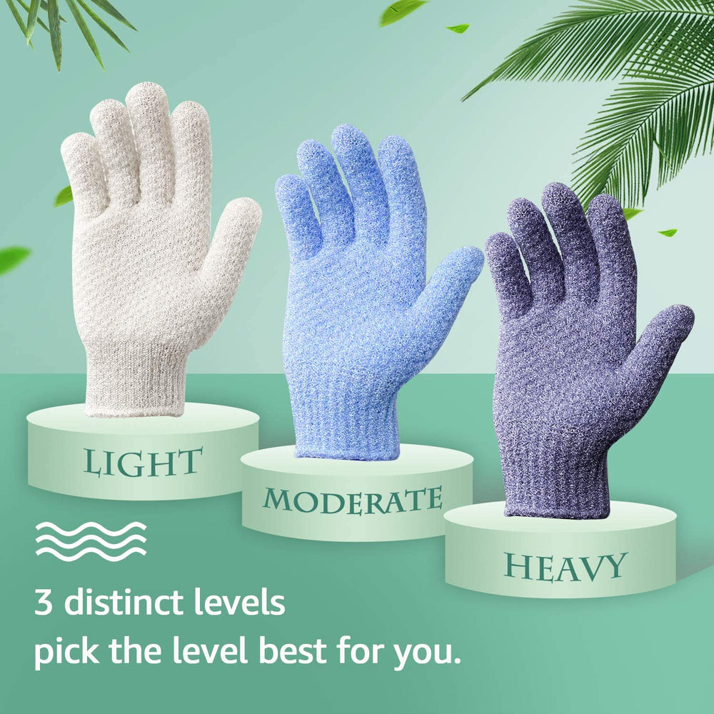 Evridwear glove on neck and shoulders for smoother skin