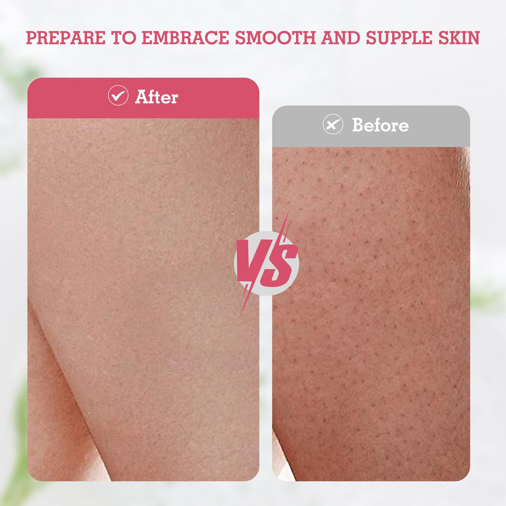 Evridwear exfoliating glove supports dry skin care routine for softer texture.