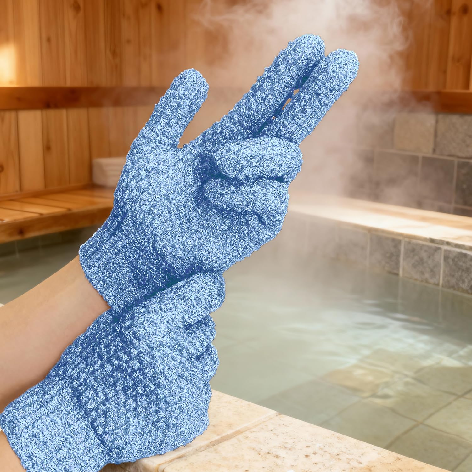 Evridwear exfoliating glove packaged ready for gifting or personal spa use.