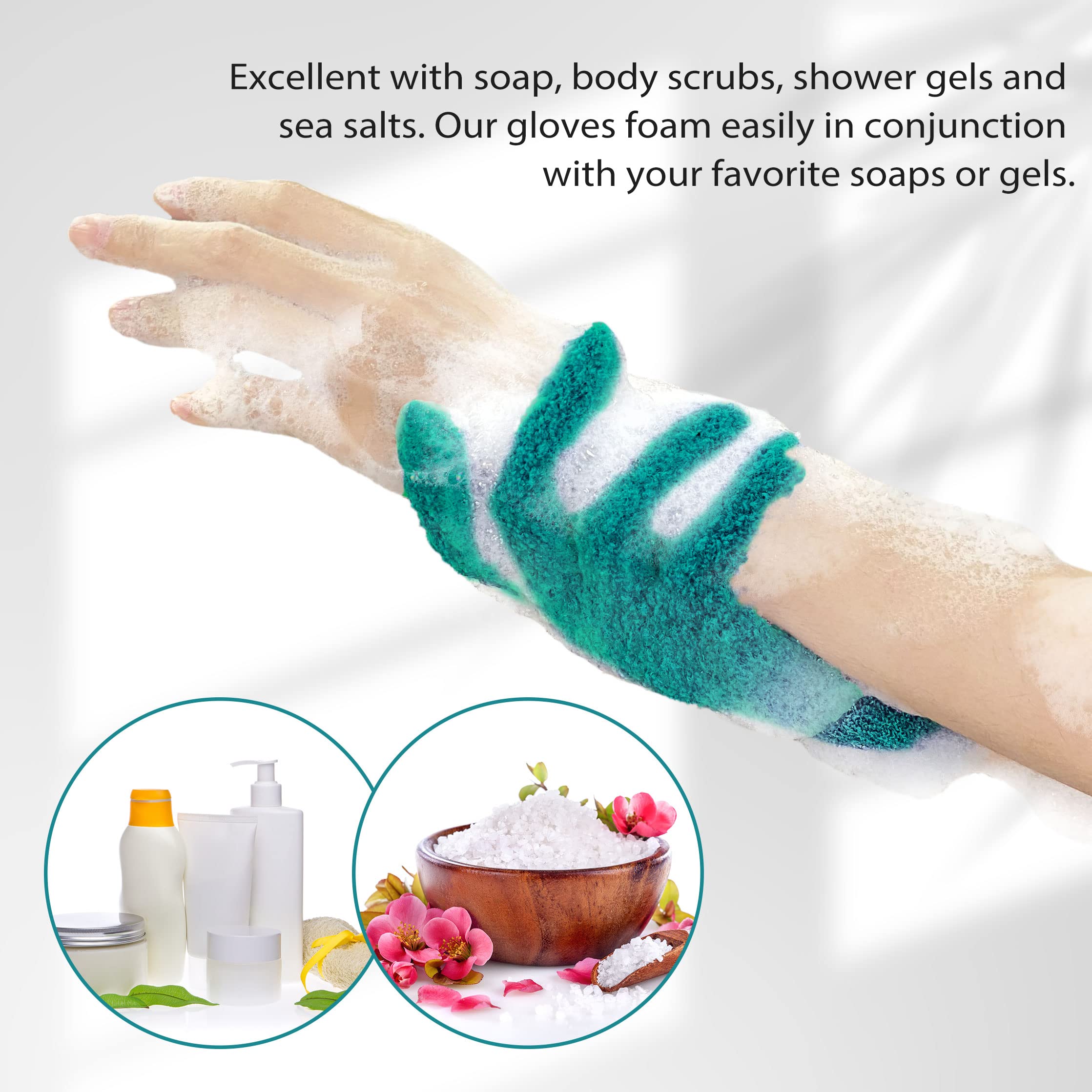 Evridwear: detalle de material y textura para limpieza eficiente tras el baño.