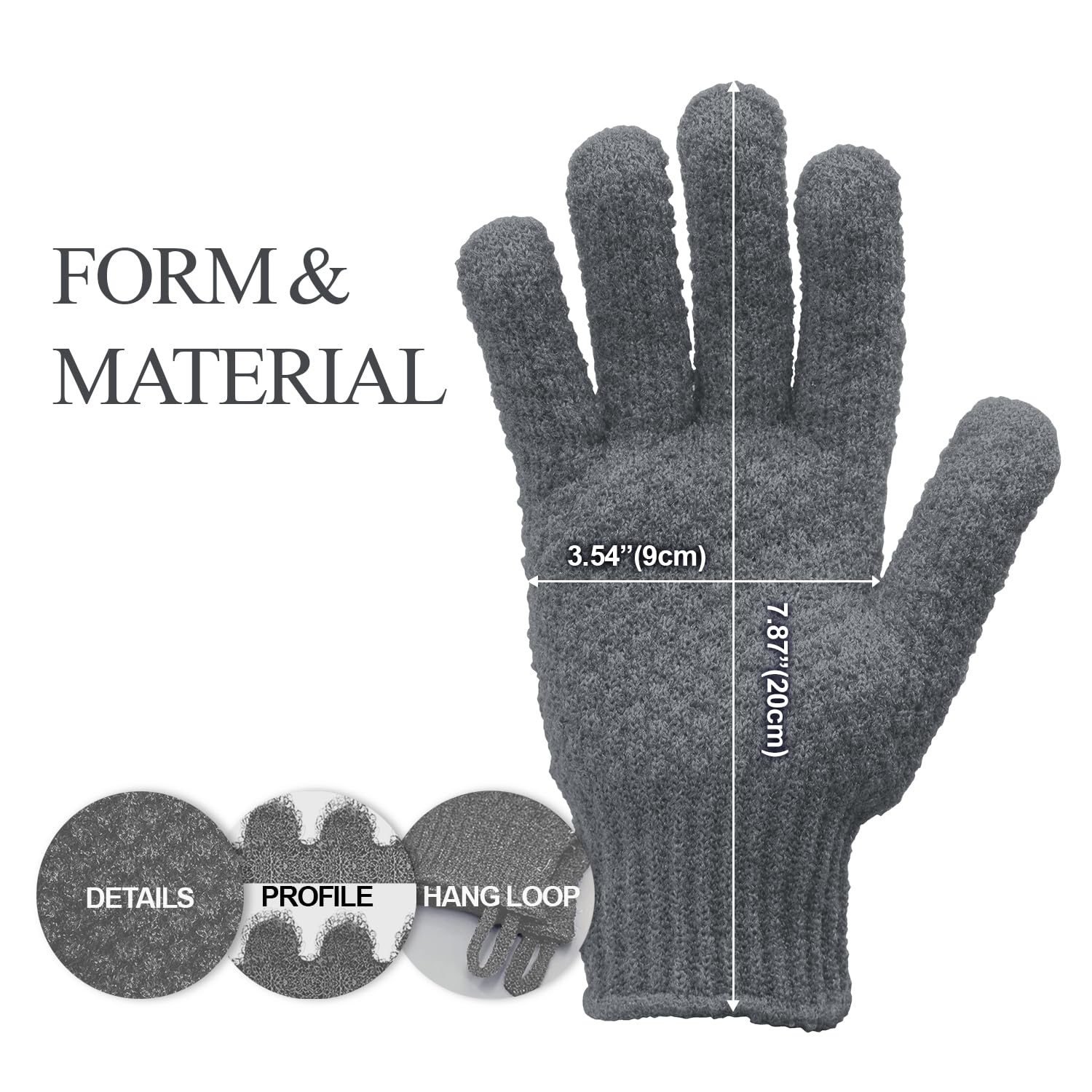 Guantes Evridwear para spa y masaje, favorecen renovación suave de la piel.