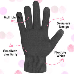 Evridwear guantes táctiles, uso en pantalla durante tratamiento nocturno.