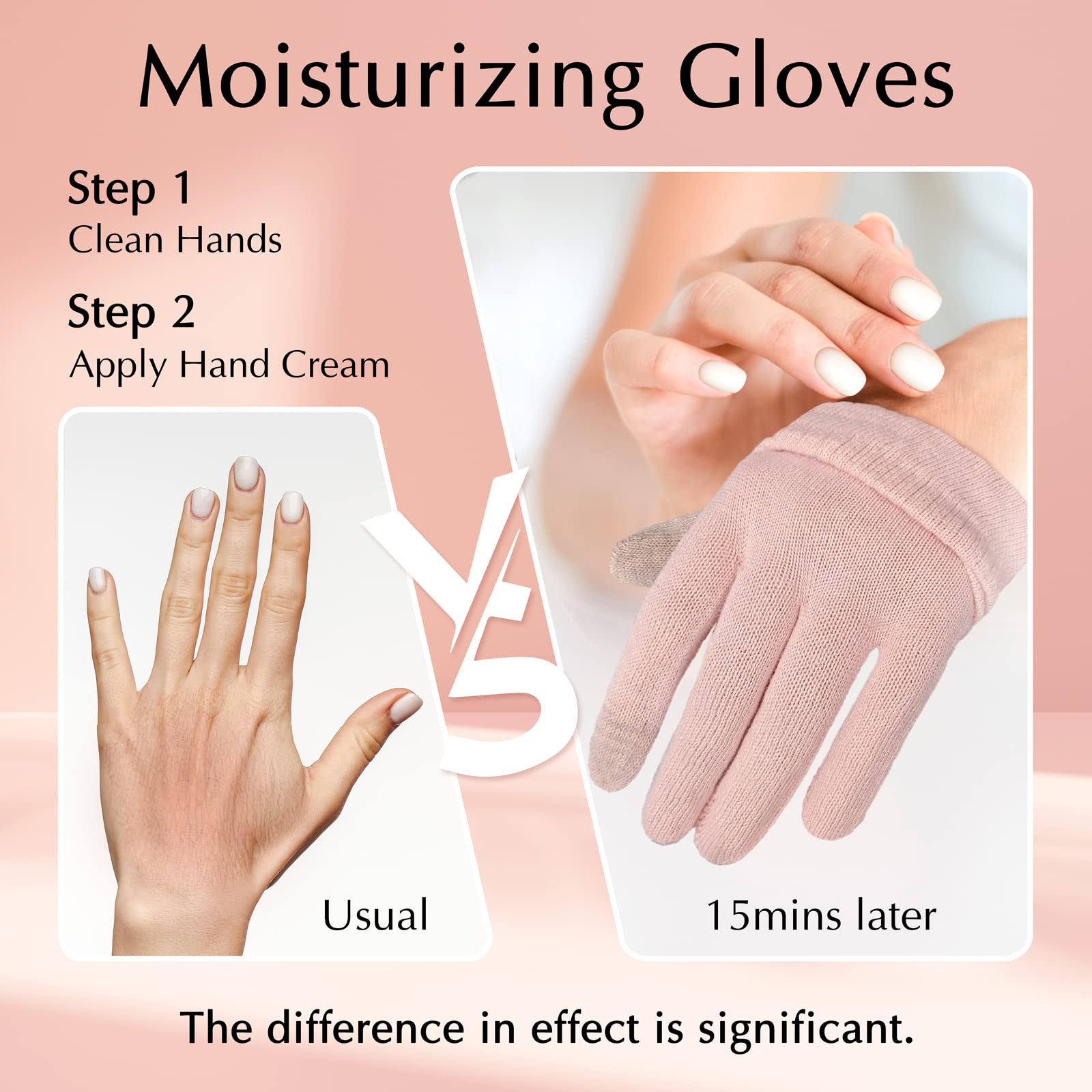 Evridwear sleeping gloves in night therapy use for hydration