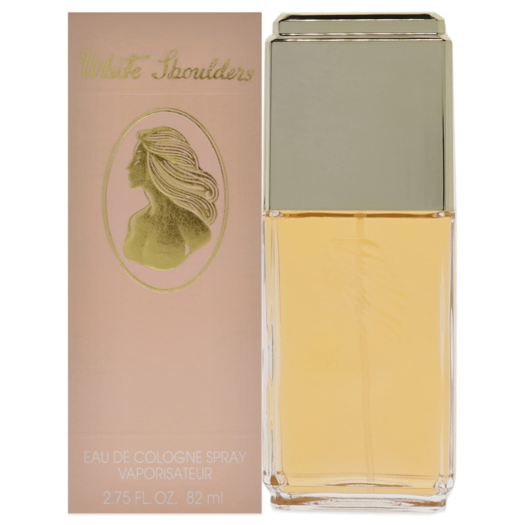 Evyan White Shoulders bottle front view, a timeless fragrance for daily wear.