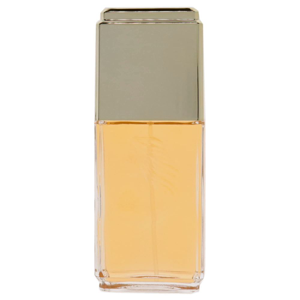 Evyan White Shoulders bottle side view, elegant silhouette for a refined scent.