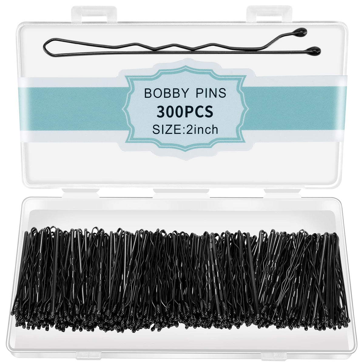 EWAGOA 300 pcs Bobby Pins with storage box for easy on-the-go styling