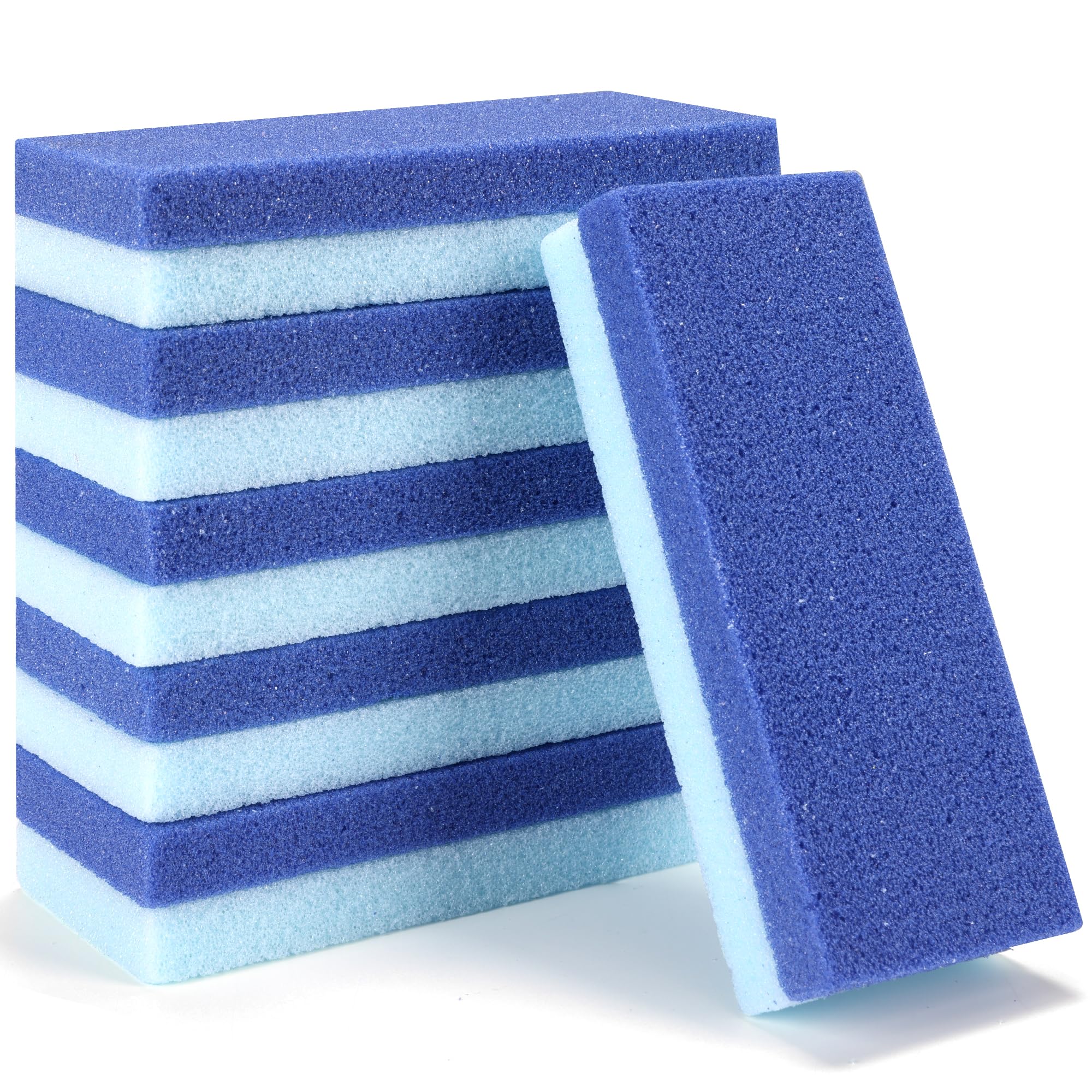 EWAGOA 6-pack foot pumice stone blue front view for quick callus removal