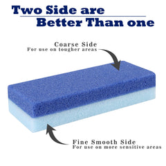 EWAGOA double-sided pumice stone blue ergonomic design aids gentle exfoliation