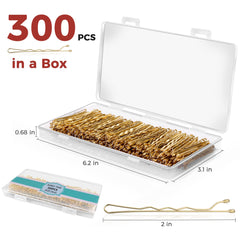EWAGOA clear storage box keeps hairpins organized for travel and events