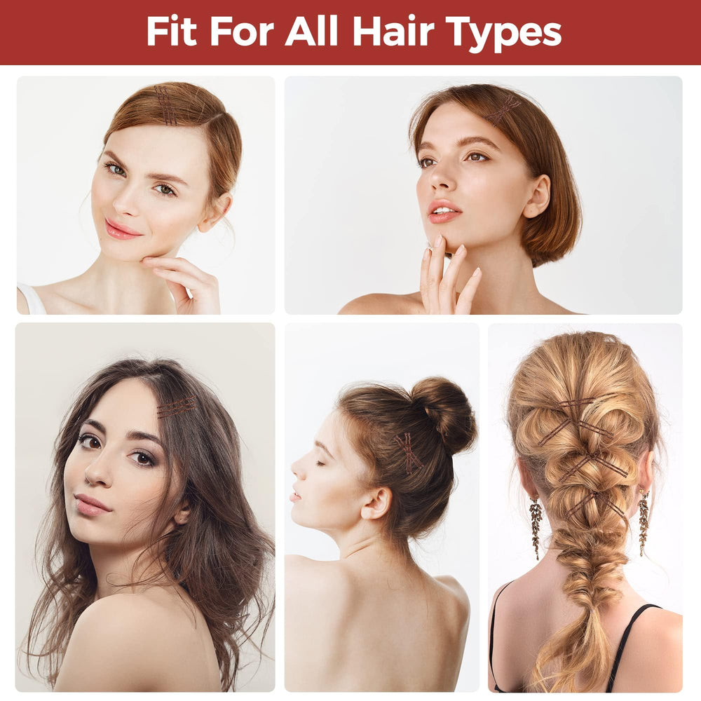 EWAGOA bobby pins fit all hair types for versatile styling.