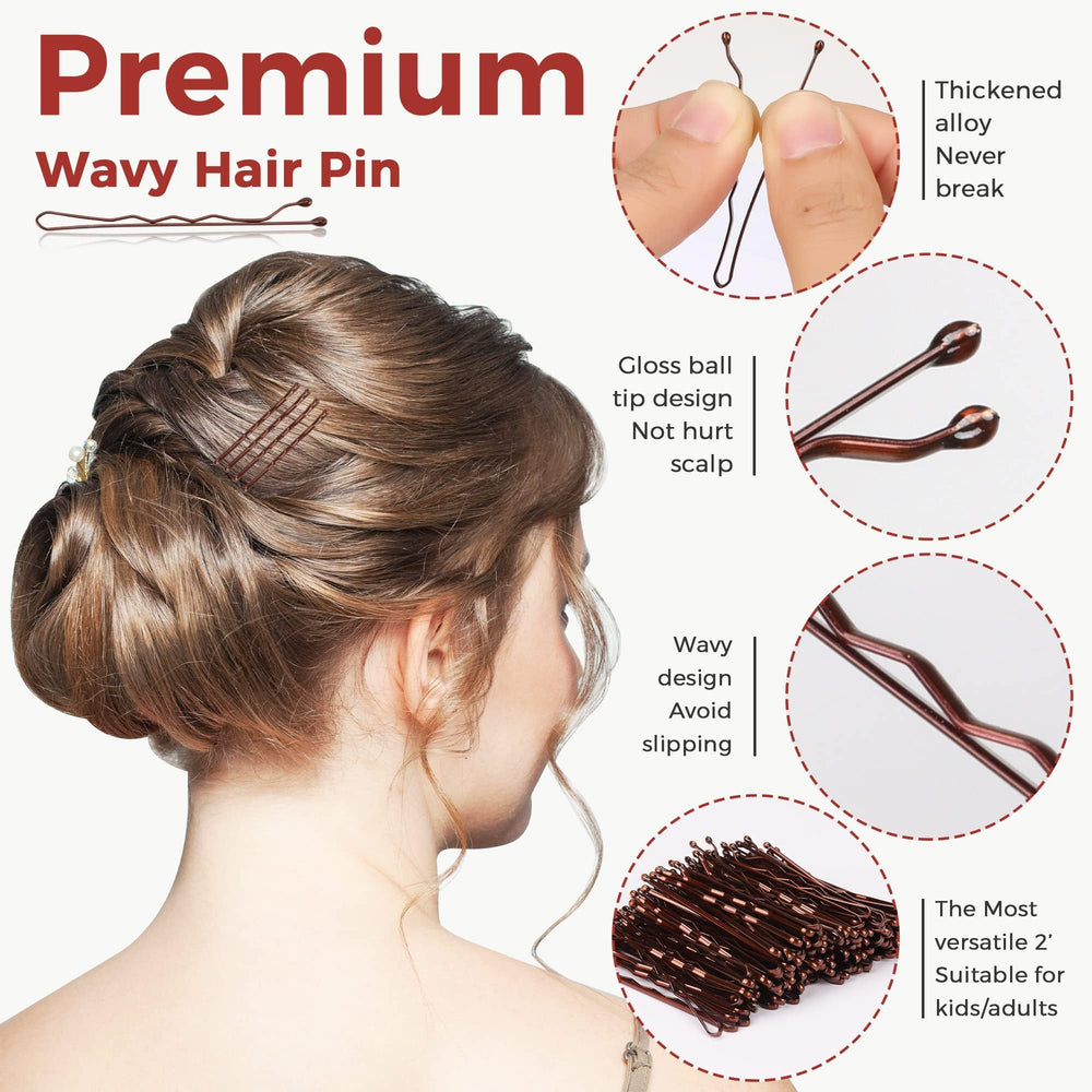 EWAGOA high-quality metal bobby pins resist rust and fading.