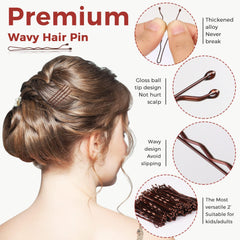 EWAGOA high-quality metal bobby pins resist rust and fading.