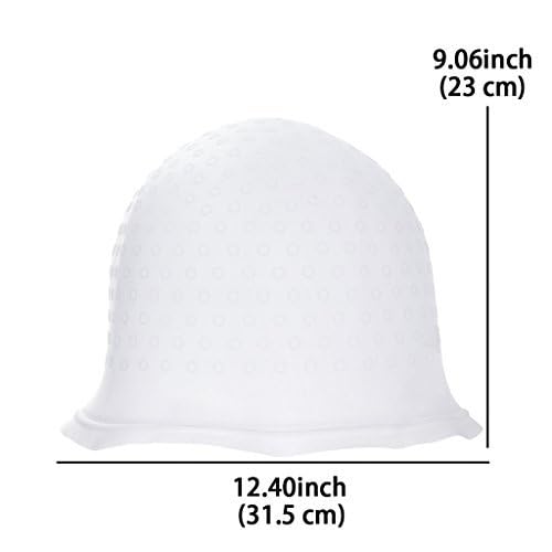 ewinever silicone cap close-up emphasizes soft material and smooth edges for gentle salon-like work