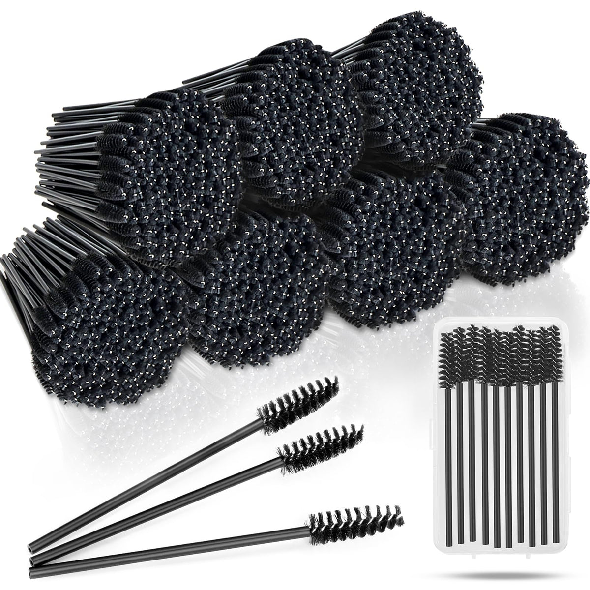 EWVVSS 600pcs mascara wands in a box for easy use and disposal.
