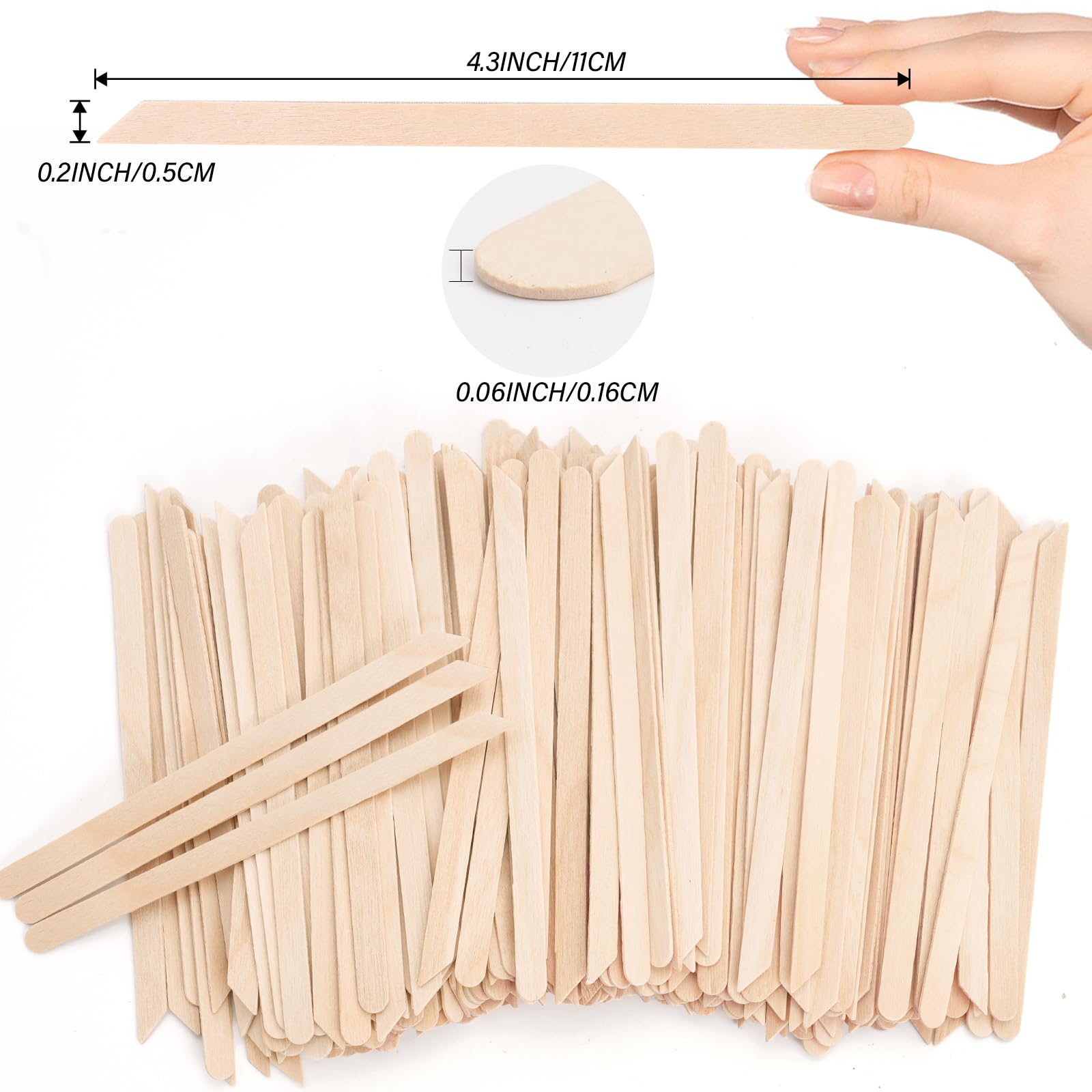 EWVVSS eyebrow micro-stick wooden for precise shaping and gentle removal.