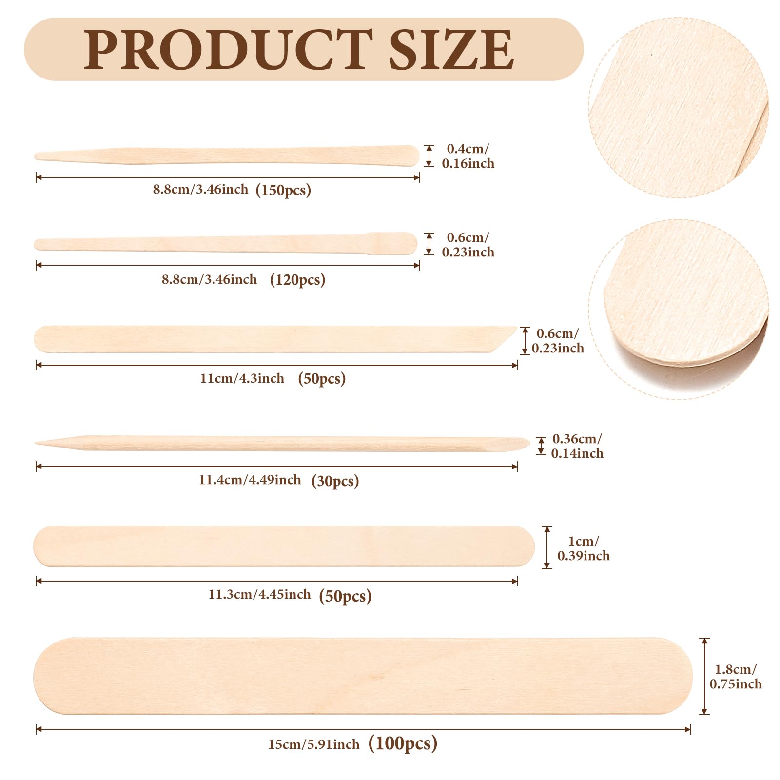 EWVVSS large wax stick for leg hair removal with smooth application.