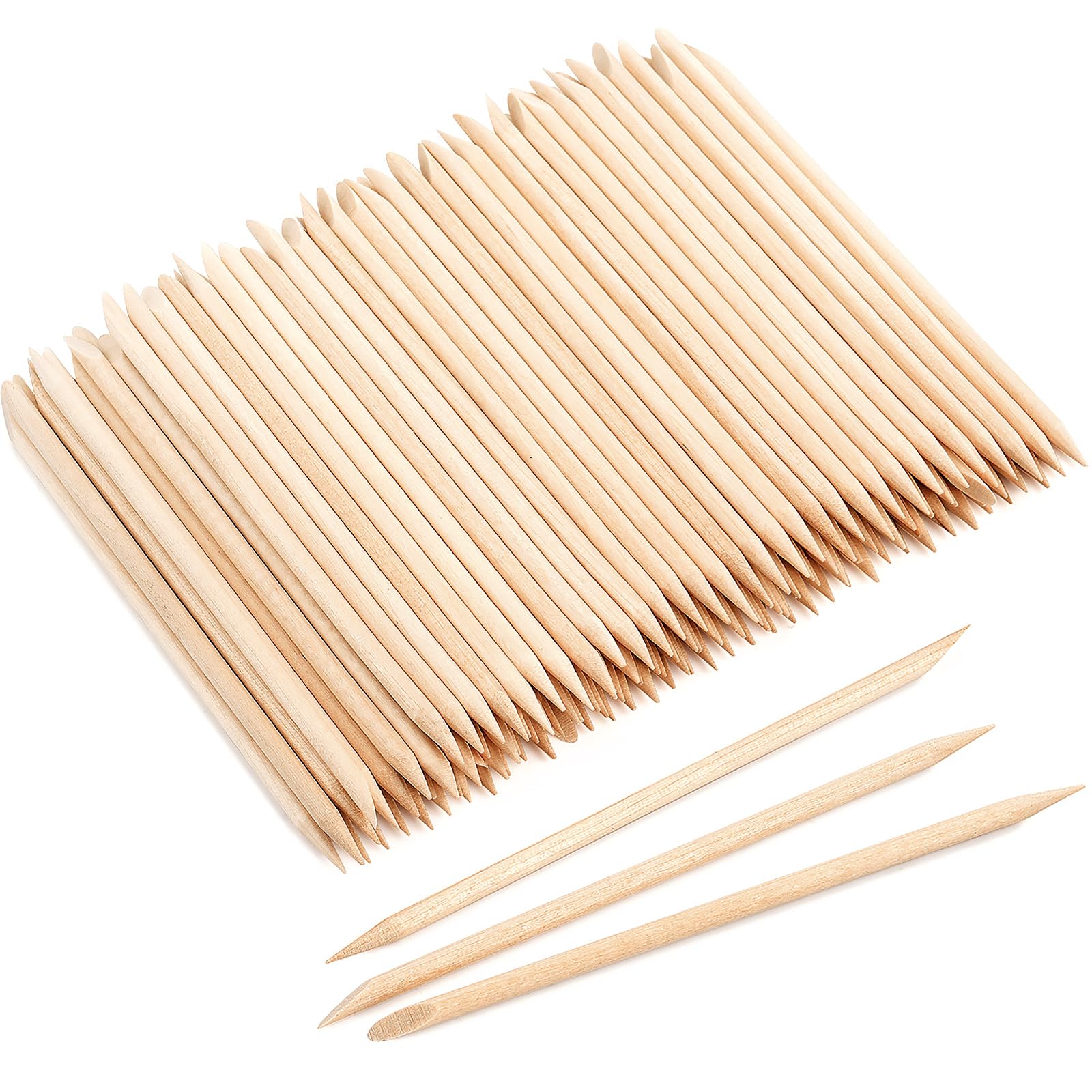 EWVVSS orange sticks bulk pack for convenient nail care and hygienic single-use use.