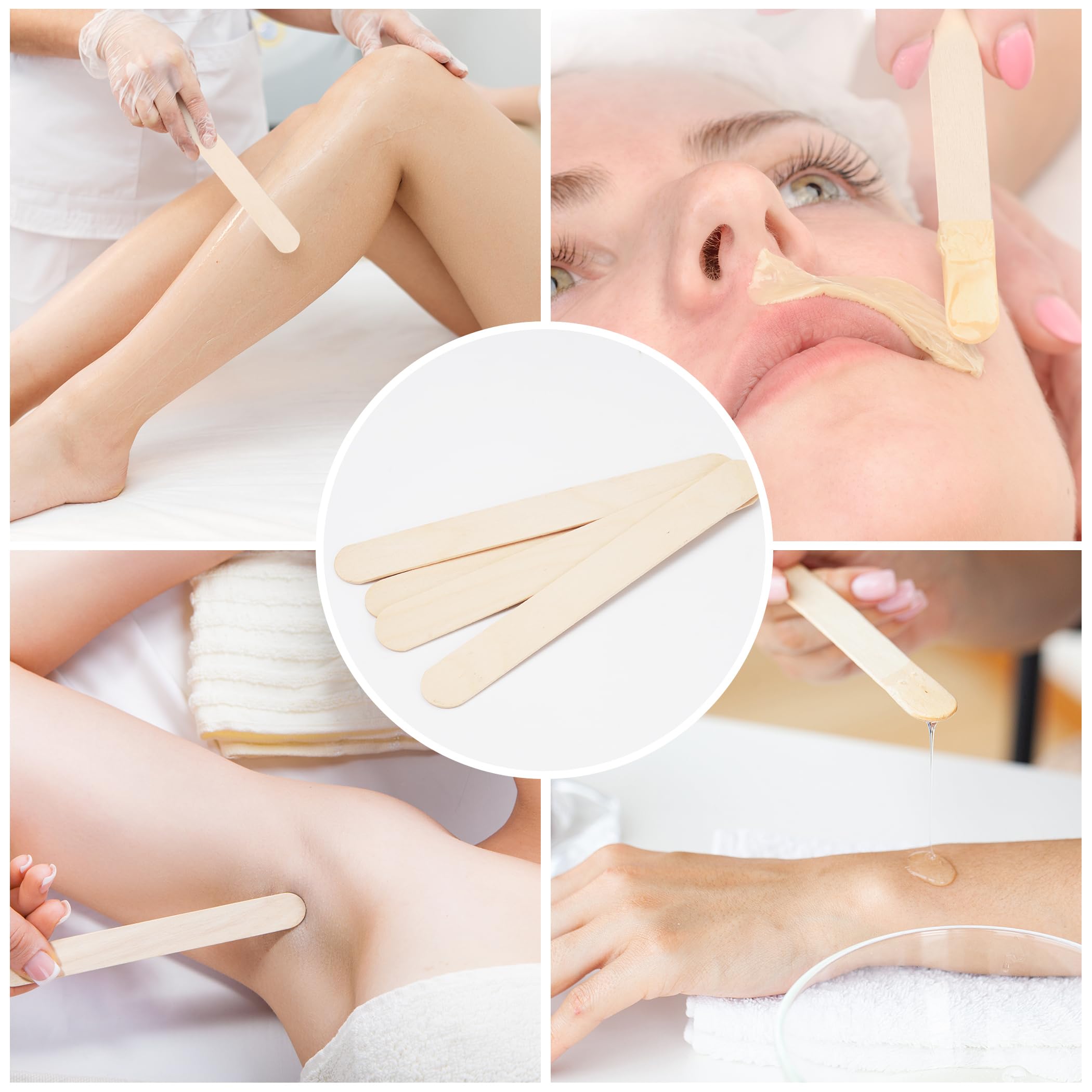 EWVVSS wooden sticks for body waxing use on large areas.