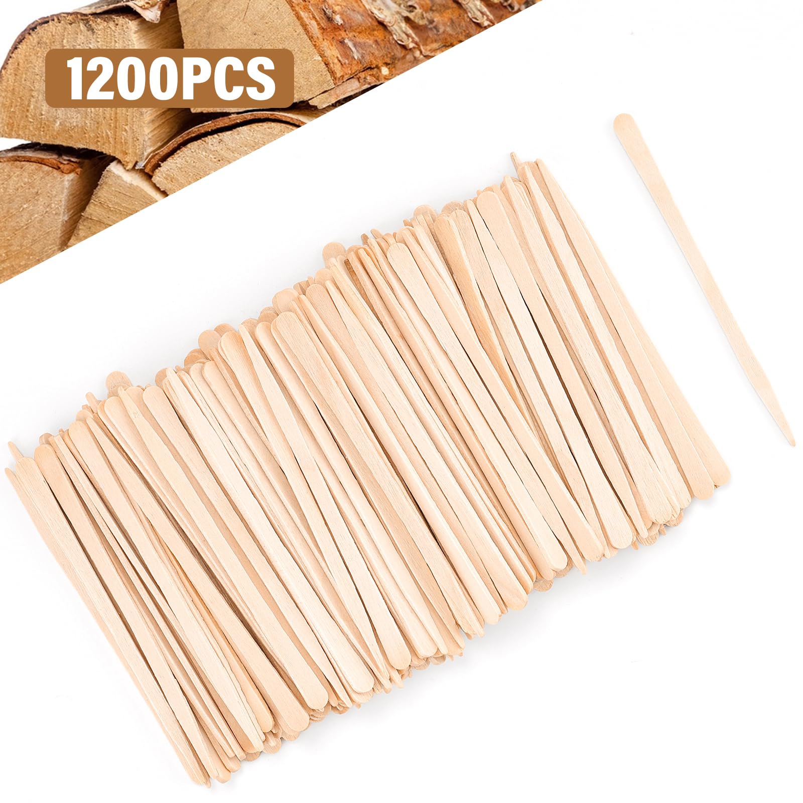 EWVVSS splinter-free wooden sticks ensure a smooth waxing experience