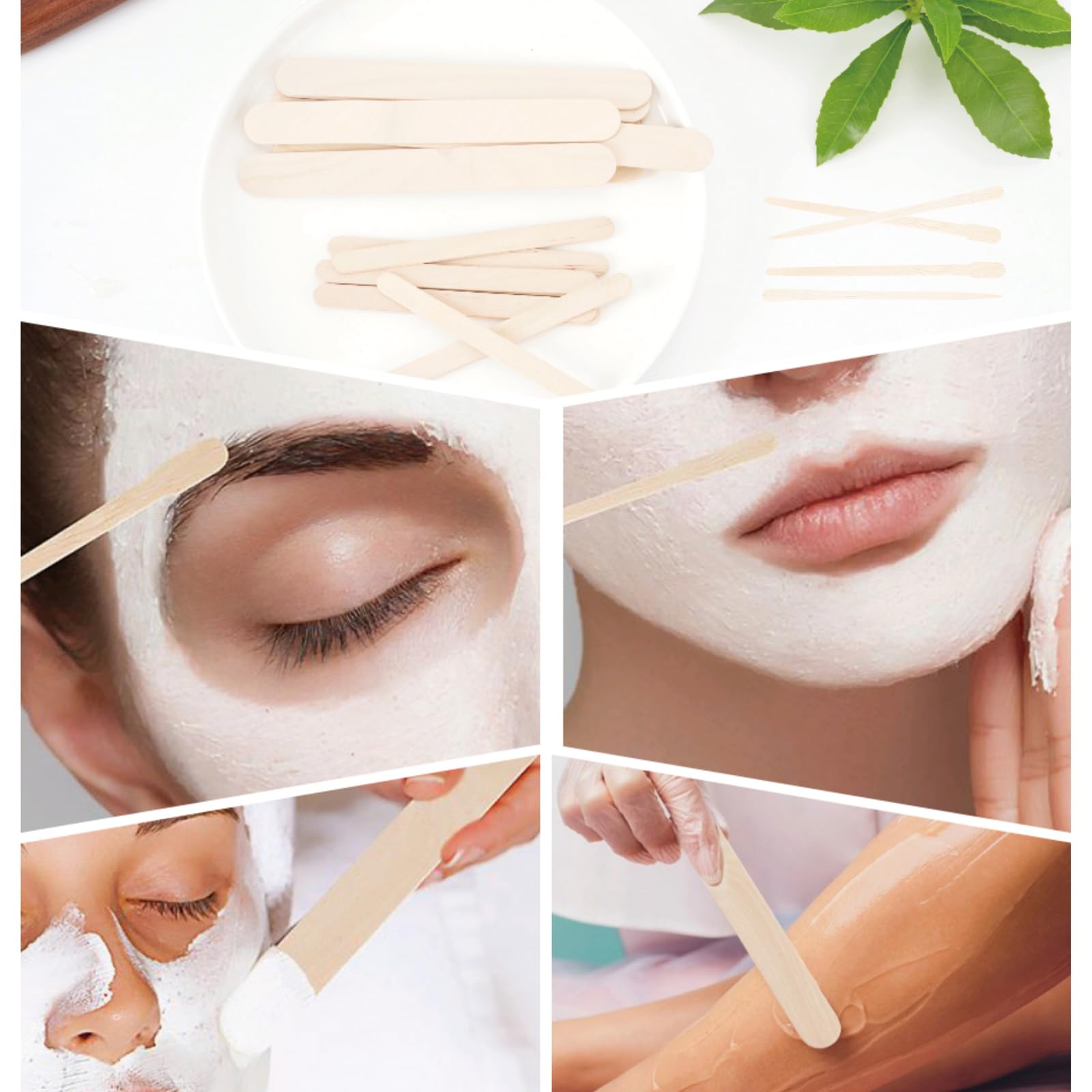 EWVVSS wax applicator sticks for home spa and salon prep.